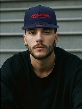 Sleek Powerboats Men's Navy Cap